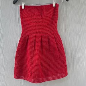 Forever 21 Women's Strapless Dress Size S Red